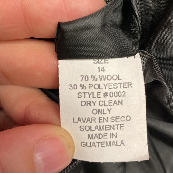 Wool Christmas Blazer 2 Button Red/Green/Gold Plaid Women’s Size 14 Shoulder Pad - Picture 5 of 13